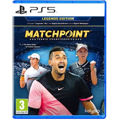 Kalypso Media, Matchpoint - Tennis Championships Legends Edition (PS5) (IT/ESP) Kalypso Media, Matchpoint - Tennis Championships Legends Edition (PS5) (IT/ESP)