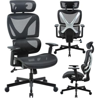 Mozo Krzesło biurowe Mozos ERGO-R Czarne, Chaise gaming, Noir Mozo Krzesło biurowe Mozos ERGO-R Czarne, Chaise gaming, Noir