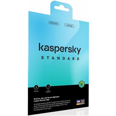Kaspersky Standard 3 Device Envelope (Code in a Box) pour Android & iOS Kaspersky Standard 3 Device Envelope (Code in a Box) pour Android & iOS