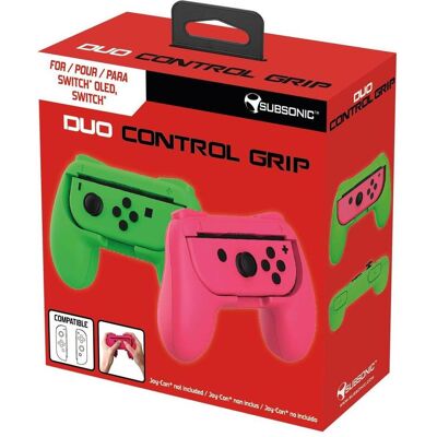 Subsonic, Duo Control Grip Colorz rose/vert pour Switch Subsonic, Duo Control Grip Colorz rose/vert pour Switch