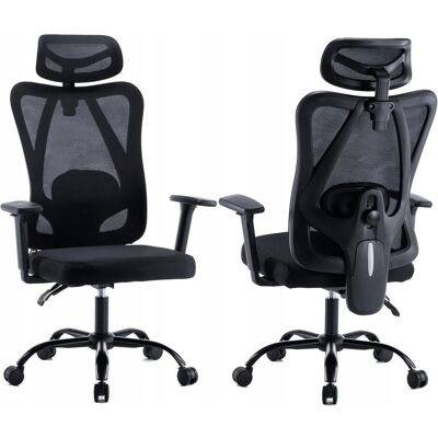 Mozo Krzesło biurowe Mozos ERGO-X Czarne, Chaise gaming, Noir Mozo Krzesło biurowe Mozos ERGO-X Czarne, Chaise gaming, Noir