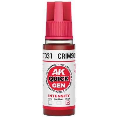 AK Interactive Pot de Quick Gen - Crimson Red (18 ml), Autres accessoires gaming, Rouge AK Interactive Pot de Quick Gen - Crimson Red (18 ml), Autres accessoires gaming, Rouge
