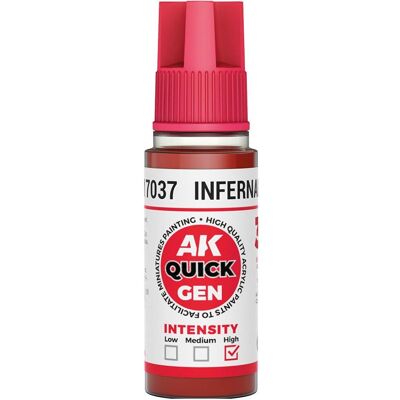 AK Interactive Pot de Quick Gen - Infernal Red (18 ml), Autres accessoires gaming, Rouge AK Interactive Pot de Quick Gen - Infernal Red (18 ml), Autres accessoires gaming, Rouge