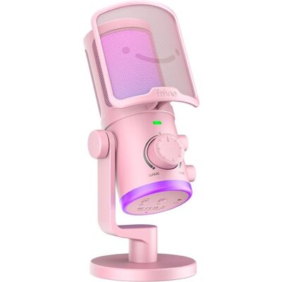 Fifine Microphone filaire AmpliGame AM6P avec éclairage RVB USB, Microphone Fifine Microphone filaire AmpliGame AM6P avec éclairage RVB USB, Microphone