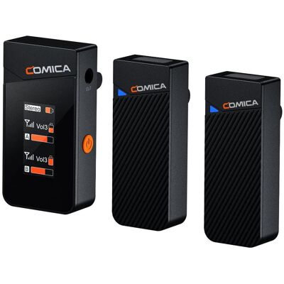 Comica Mini microphone sans fil 2.4G double canal, Microphone Comica Mini microphone sans fil 2.4G double canal, Microphone