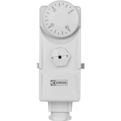 Emos Thermostat d'applique P5681, manuel, Thermostat, Blanc Emos Thermostat d'applique P5681, manuel, Thermostat, Blanc