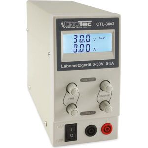Chilitec Alimentation réglable de laboratoire CTL-3003, 0...30 V / 0...3 A, LCD, Alimentation de laboratoire Chilitec Alimentation réglable de laboratoire CTL-3003, 0...30 V / 0...3 A, LCD, Alimentation de laboratoire
