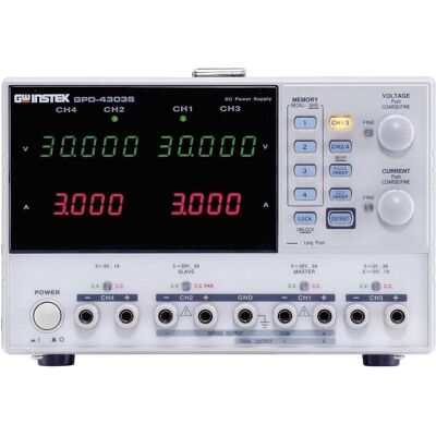 Alimentation de laboratoire GW Instek GPD-4303S - 4 sorties Alimentation de laboratoire GW Instek GPD-4303S - 4 sorties