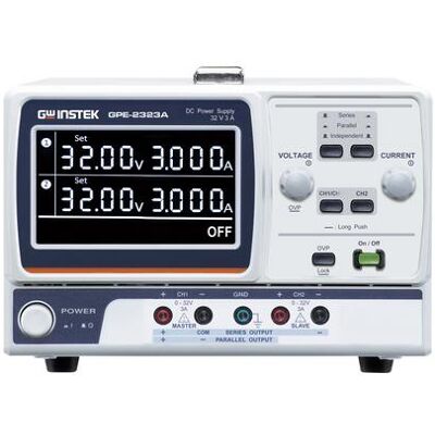 GW Instek GPE-2323A 192 W Zweikanal Liner DC-Netzteil Labornetzgerät, einstellba, Alimentation de laboratoire, Gris GW Instek GPE-2323A 192 W Zweikanal Liner DC-Netzteil Labornetzgerät, einstellba, Alimentation de laboratoire, Gris