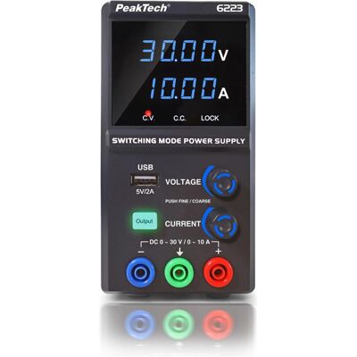Peaktech P 6223 Schaltnetzteil, Alimentation de laboratoire, Bleu, Noir Peaktech P 6223 Schaltnetzteil, Alimentation de laboratoire, Bleu, Noir