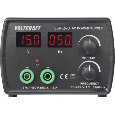 Voltcraft CSP-240 Labornetzgerät, einstellbar 1 - 15 V 1.5 A (max.) 22.5 W An, Alimentation de laboratoire Voltcraft CSP-240 Labornetzgerät, einstellbar 1 - 15 V 1.5 A (max.) 22.5 W An, Alimentation de laboratoire