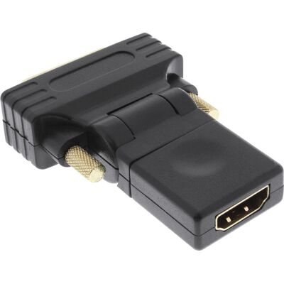 InLine HDMI à (DVI, 14.50 cm), Adaptateur données + vidéo, Noir InLine HDMI à (DVI, 14.50 cm), Adaptateur données + vidéo, Noir
