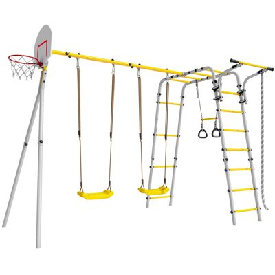 Monkey Gym Aire de jeux de jardin Acrobate - 2 sièges en plastique Monkey Gym Aire de jeux de jardin Acrobate - 2 sièges en plastique