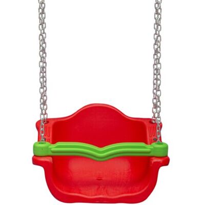 Monkey Gym Balançoire à siège baquet avec chaîne King - rouge Monkey Gym Balançoire à siège baquet avec chaîne King - rouge