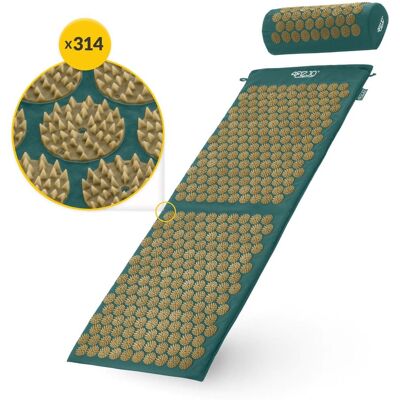 Monkey-Gym Ensemble d’acupression XL avec tapis et coussin - vert Monkey-Gym Ensemble d’acupression XL avec tapis et coussin - vert