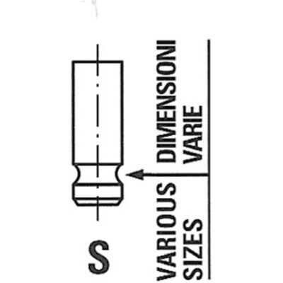 Soupape d'admission FRECCIA R6475/SNT - 27,7mm, 45°, Acier au chrome-silicium Soupape d'admission FRECCIA R6475/SNT - 27,7mm, 45°, Acier au chrome-silicium