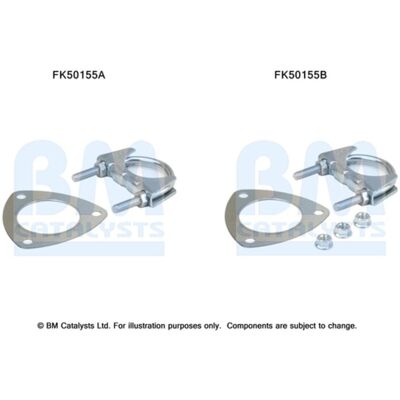 Kit d'assemblage, tuyau d'échappement BM CATALYSTS FK50155 Kit d'assemblage, tuyau d'échappement BM CATALYSTS FK50155