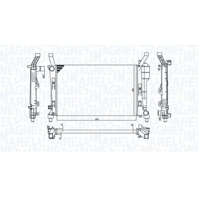Radiateur Magneti Marelli - 350213126200 - Pour Mercedes-Benz Classe A B Radiateur Magneti Marelli - 350213126200 - Pour Mercedes-Benz Classe A B