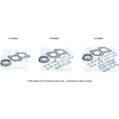 Kit d'assemblage, tuyau d'échappement BM CATALYSTS FK70029 Kit d'assemblage, tuyau d'échappement BM CATALYSTS FK70029