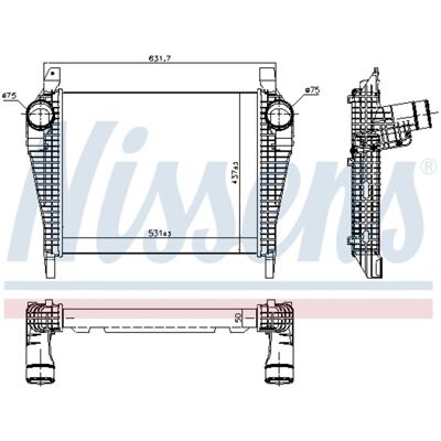 NISSENS - 97064 - IVECO EuroCargo IV - Intercooler - Intercooler NISSENS - 97064 - IVECO EuroCargo IV - Intercooler - Intercooler