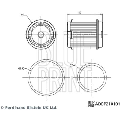 Filtre Hydraulique Blue Print Honda - Boîte Automatique - 25450p4v003 Filtre Hydraulique Blue Print Honda - Boîte Automatique - 25450p4v003