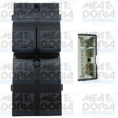 MEAT & DORIA Modèle 26473 - Interrupteur de Fenêtre Avant Gauche MEAT & DORIA Modèle 26473 - Interrupteur de Fenêtre Avant Gauche