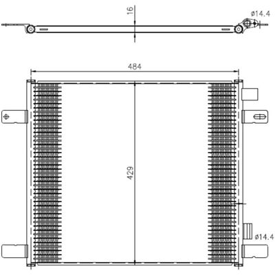 Condenseur de Climatisation NRF 350505 - Aluminium 429x504x16mm Condenseur de Climatisation NRF 350505 - Aluminium 429x504x16mm