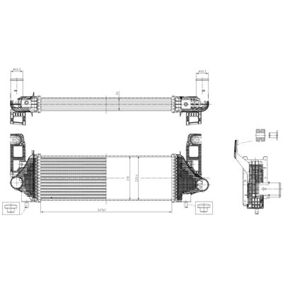 NRF 309058 Intercooler - Air-Air & Eau NRF 309058 Intercooler - Air-Air & Eau