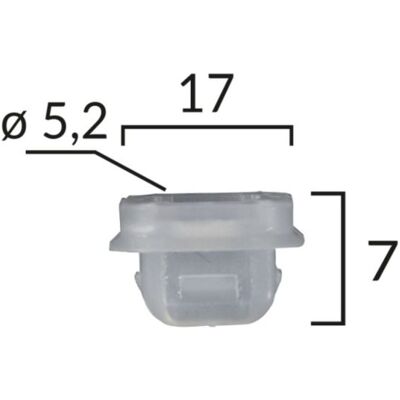 ROMIX ROM C60547 - Clips de fixation - Pack de 10 ROMIX ROM C60547 - Clips de fixation - Pack de 10