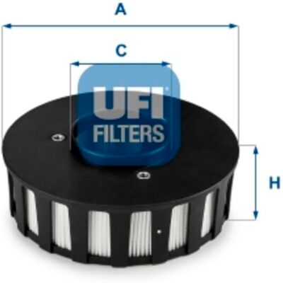 Filtre de ventilation du moteur UFI 27.686.00 Filtre de ventilation du moteur UFI 27.686.00