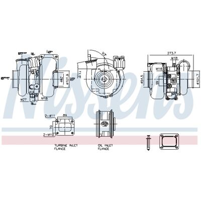 NISSENS 93757 Turbocompresseur - Turbocharger NISSENS 93757 Turbocompresseur - Turbocharger