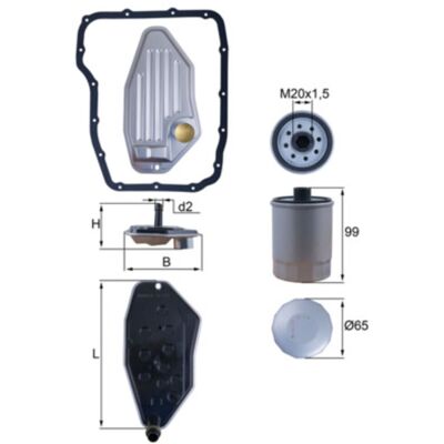KNECHT HX 276 KIT - Kit de vidange de boîte automatique KNECHT HX 276 KIT - Kit de vidange de boîte automatique