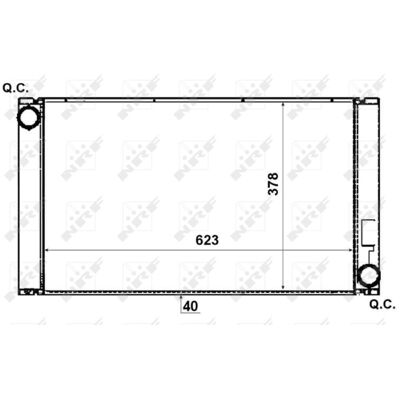 Radiateur, refroidissement moteur NRF 53731 Radiateur, refroidissement moteur NRF 53731