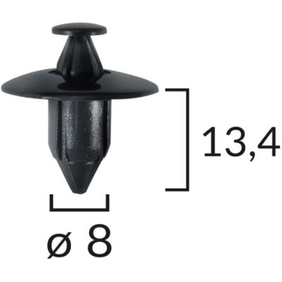 ROMIX Clips de garniture de carrosserie - Ajustement universel, Durable, Facile à installer ROMIX Clips de garniture de carrosserie - Ajustement universel, Durable, Facile à installer