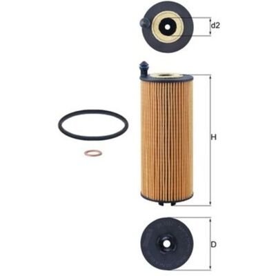 Filtre à Huile MAHLE OX 1302D - BMW X3, X4, Série 3 Filtre à Huile MAHLE OX 1302D - BMW X3, X4, Série 3