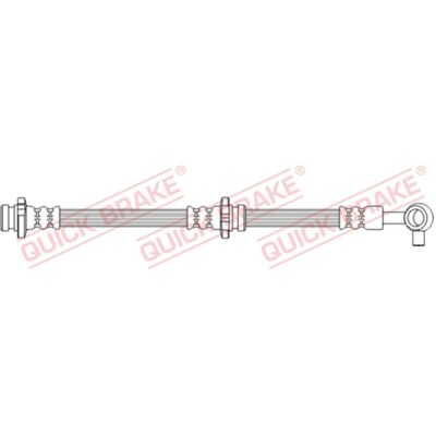 Flexible de frein QUICK BRAKE - M10x1, 626mm - Pour Nissan Leaf Flexible de frein QUICK BRAKE - M10x1, 626mm - Pour Nissan Leaf