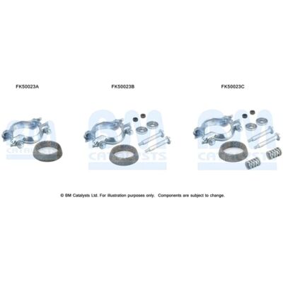 Kit d'assemblage, tuyau d'échappement BM CATALYSTS FK50023 Kit d'assemblage, tuyau d'échappement BM CATALYSTS FK50023