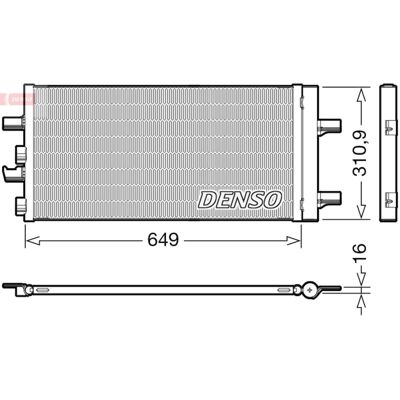 Condenseur de climatisation DENSO DCN05104 - Mini 3/5 portes Condenseur de climatisation DENSO DCN05104 - Mini 3/5 portes