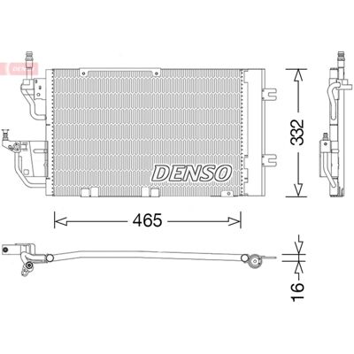 DENSO DCN20037 - Condenseur de clim avec déshydrateur pour Opel Zafira B DENSO DCN20037 - Condenseur de clim avec déshydrateur pour Opel Zafira B