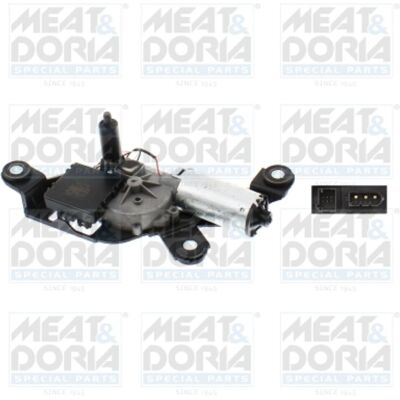 Moteur d'essuie-glace arrière MEAT & DORIA - BMW X3 (E83) 12V 9 broches Moteur d'essuie-glace arrière MEAT & DORIA - BMW X3 (E83) 12V 9 broches