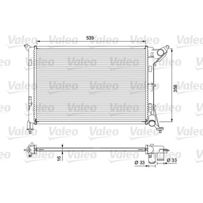 Radiateur Mini Valeo Aluminium 701730 - Système de refroidissement Radiateur Mini Valeo Aluminium 701730 - Système de refroidissement