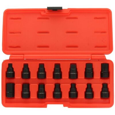 Ensemble de bouchons de vidange d'huile TOPTUL - 14 pièces pour clé 17mm Ensemble de bouchons de vidange d'huile TOPTUL - 14 pièces pour clé 17mm