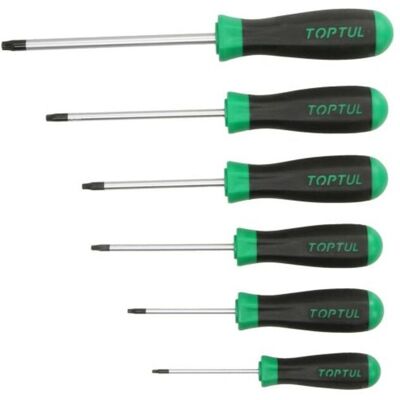Kit de tournevis TOPTUL GAAE0610 T10, T15, T20, T25, T30, T40 Kit de tournevis TOPTUL GAAE0610 T10, T15, T20, T25, T30, T40