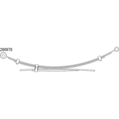 Ressort à lames arrière Ford - Pièce de véhicule Ressort à lames arrière Ford - Pièce de véhicule