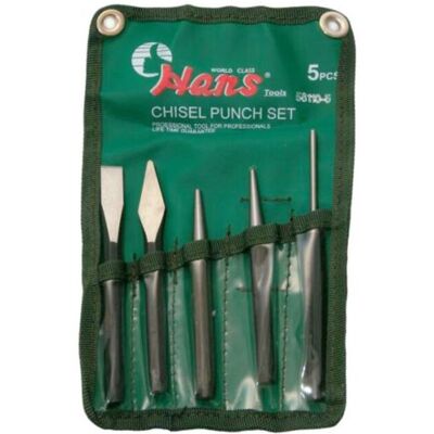 Jeu de chasse-goupilles et de burins HANS 5 pièce Jeu de chasse-goupilles et de burins HANS 5 pièce