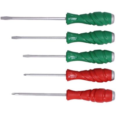 Ensemble de tournevis TOPTUL 5 pcs - PH1, PH2 - 5.5x125, 6.5x150, 5x100mm Ensemble de tournevis TOPTUL 5 pcs - PH1, PH2 - 5.5x125, 6.5x150, 5x100mm
