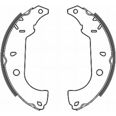 Sabots de frein ABE C0F004ABE Essieu arrière 228,6mm Largeur 42mm - Sabots de frein Sabots de frein ABE C0F004ABE Essieu arrière 228,6mm Largeur 42mm - Sabots de frein