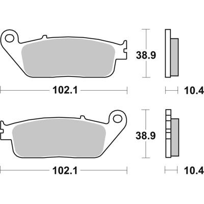 Brembo S.p.A. Plaquettes de frein Scooter carbone céramique - 07096CC Brembo S.p.A. Plaquettes de frein Scooter carbone céramique - 07096CC