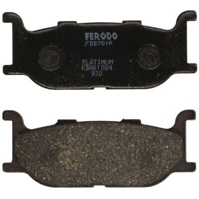 Jeu de plaquettes de frein FERODO FDB781 Jeu de plaquettes de frein FERODO FDB781