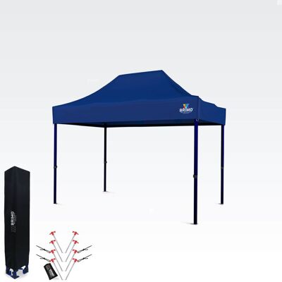 BRIMO Pavillon de jardin 2x3m - Avec housse et 8 piquets BRIMO Pavillon de jardin 2x3m - Avec housse et 8 piquets